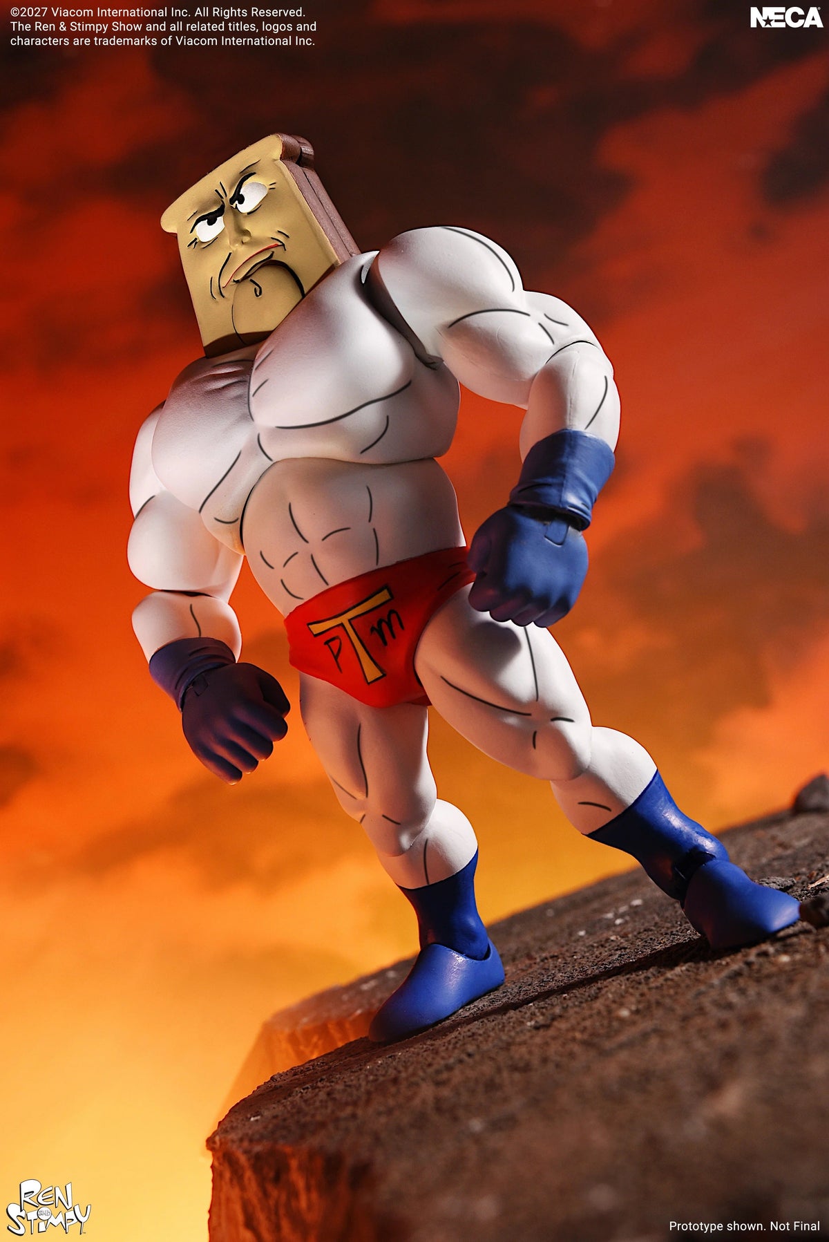 NECA The Ren & Stimpy Show Ultimate Powdered Toast Man
