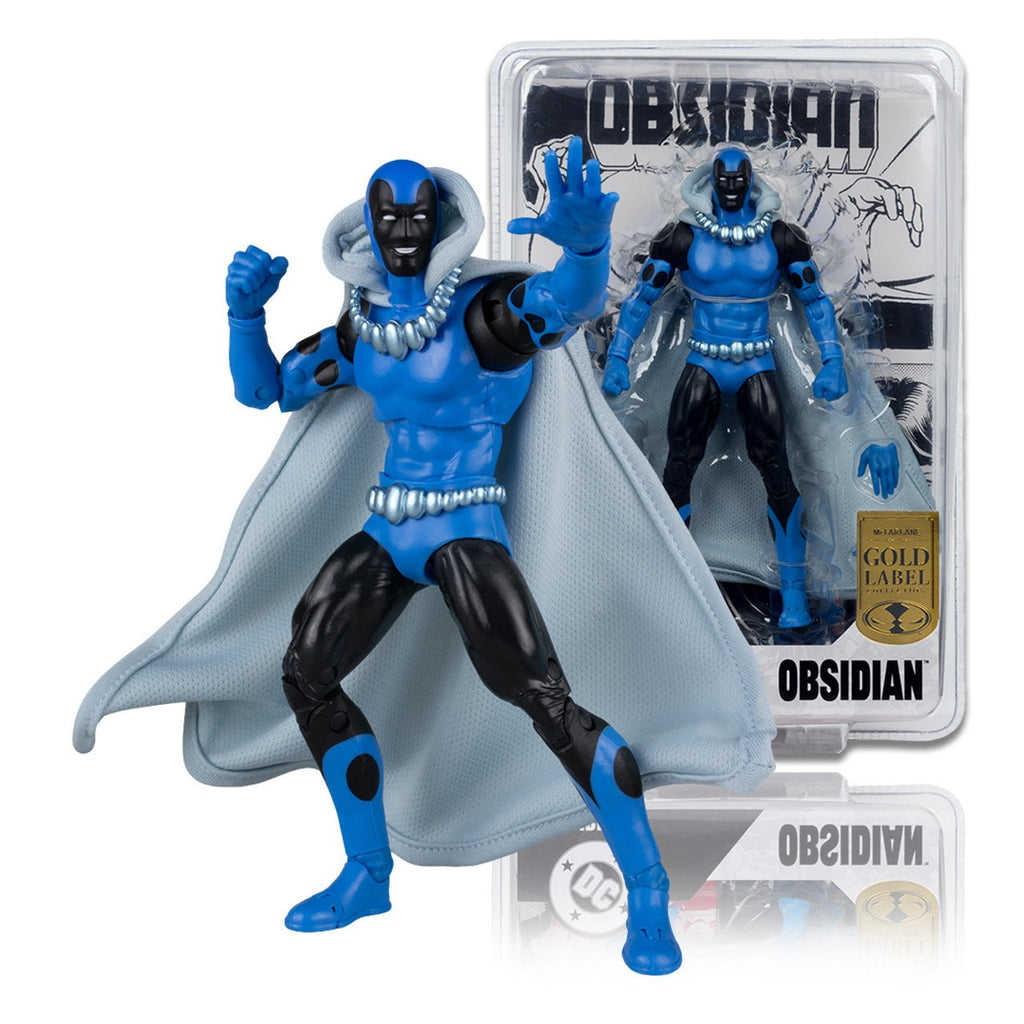 DC Multiverse Gold Label Mr. Bones & Obsidian w/Lithograph (Infinity Inc #16) SET OF 2