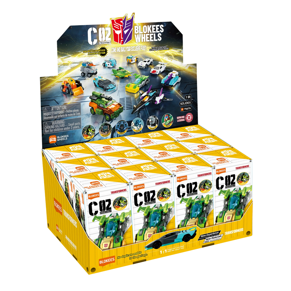 Blokees Wheels C2: Wreck N’ Rule  (Box of 12 Individually Boxed)