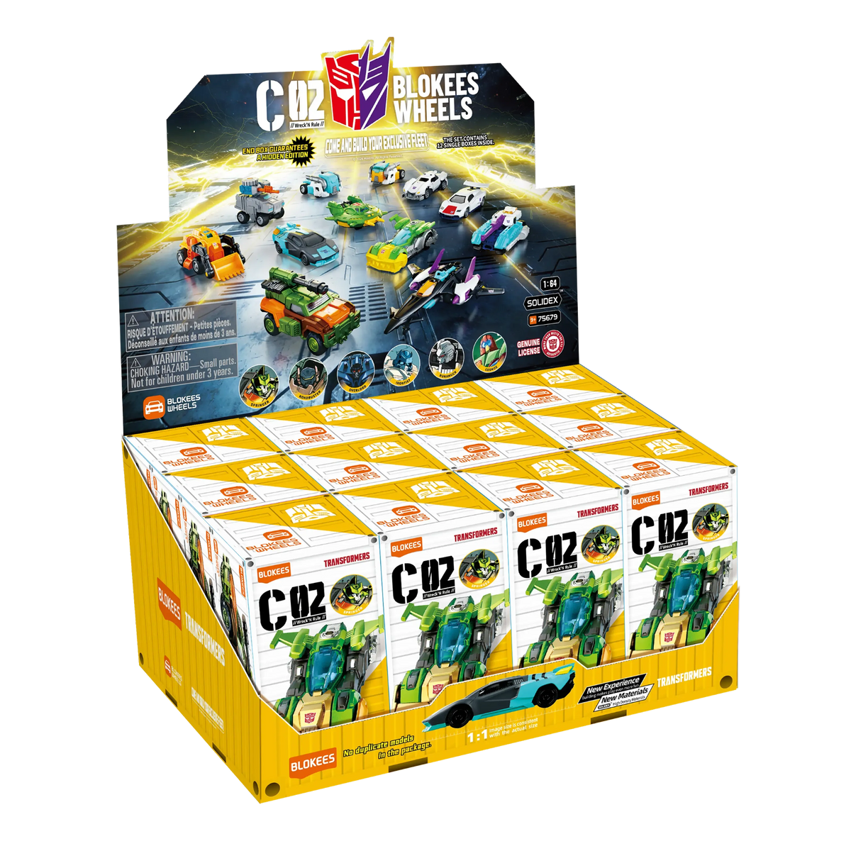 Blokees Wheels C2: Wreck N’ Rule  (Box of 12 Individually Boxed)