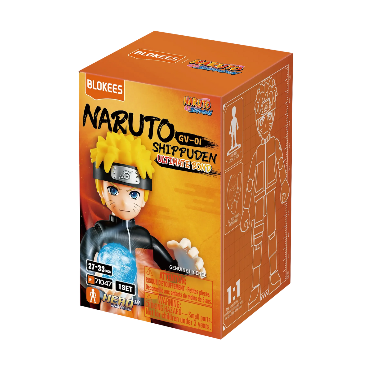Blokees Naruto Galaxy Version 01: Ultimate Bond (Box of 9 Individually Boxed)