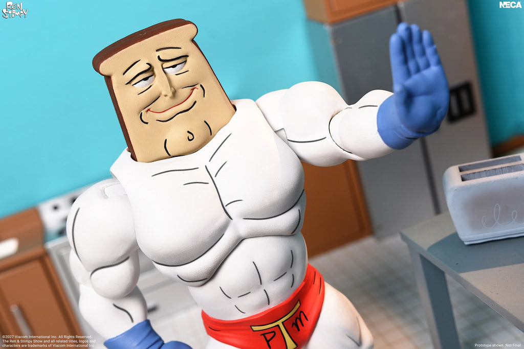 NECA The Ren & Stimpy Show Ultimate Powdered Toast Man