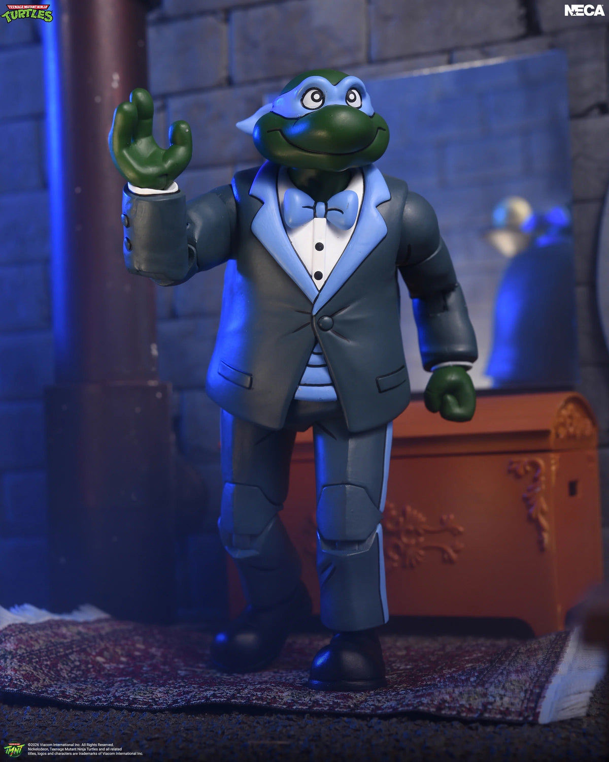 NECA Teenage Mutant Ninja Turtles Ultimate Tuxedo Leonardo (1987 Cartoon)