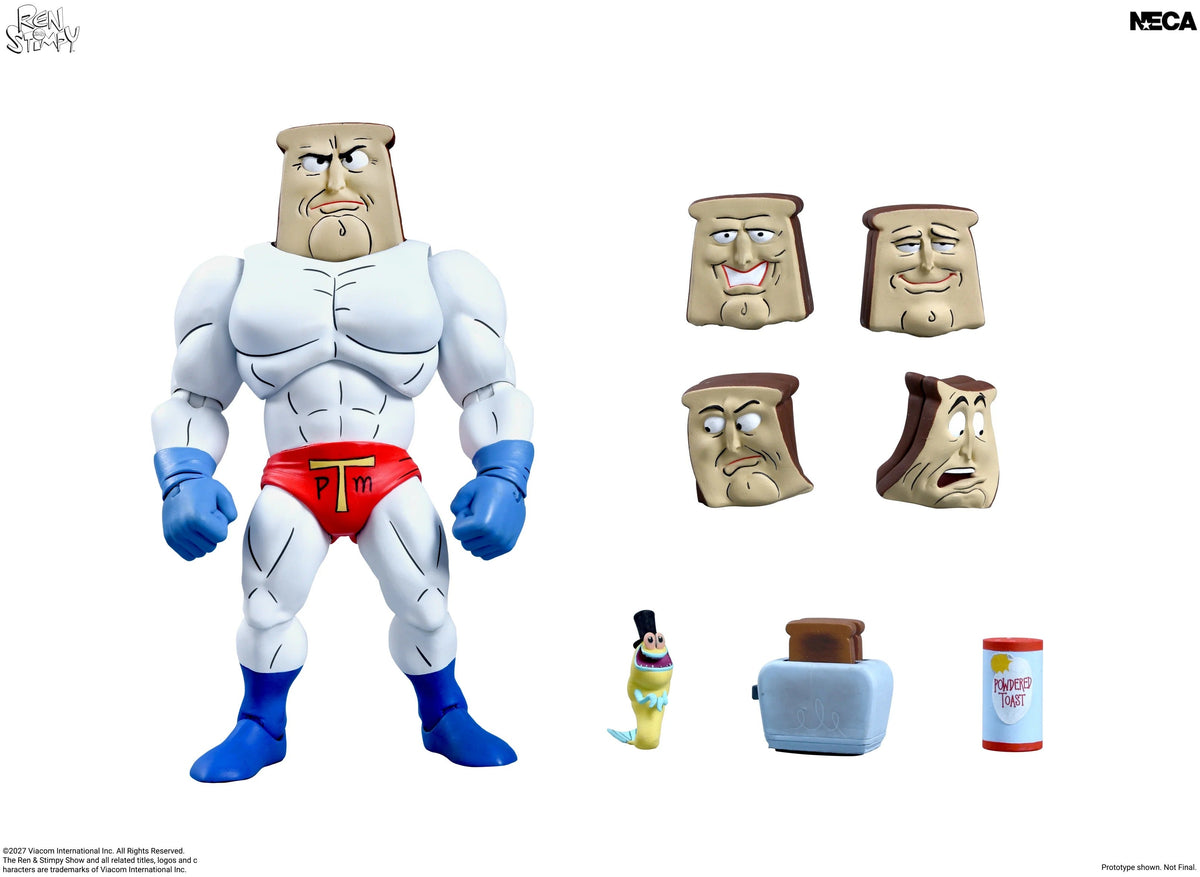 NECA The Ren & Stimpy Show Ultimate Powdered Toast Man