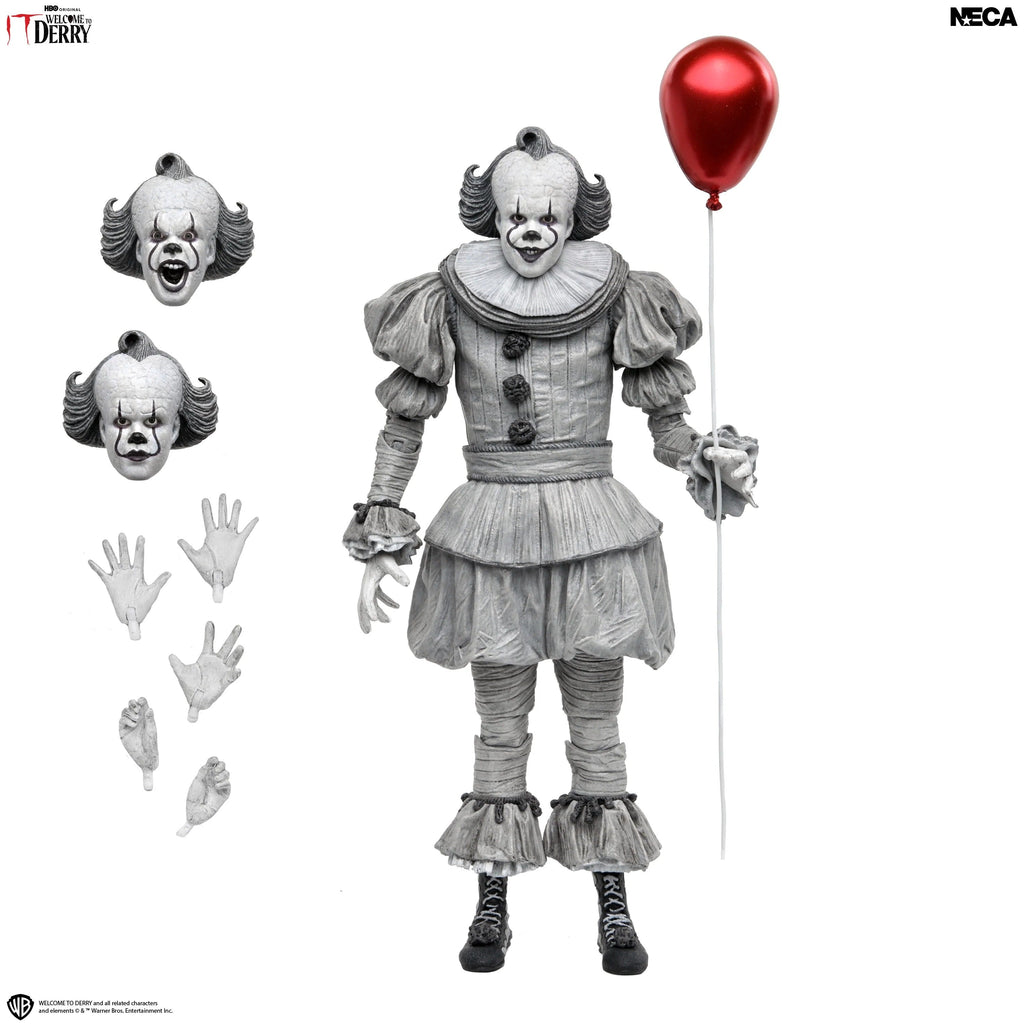 NECA Welcome to Derry Ultimate Black and White Pennywise