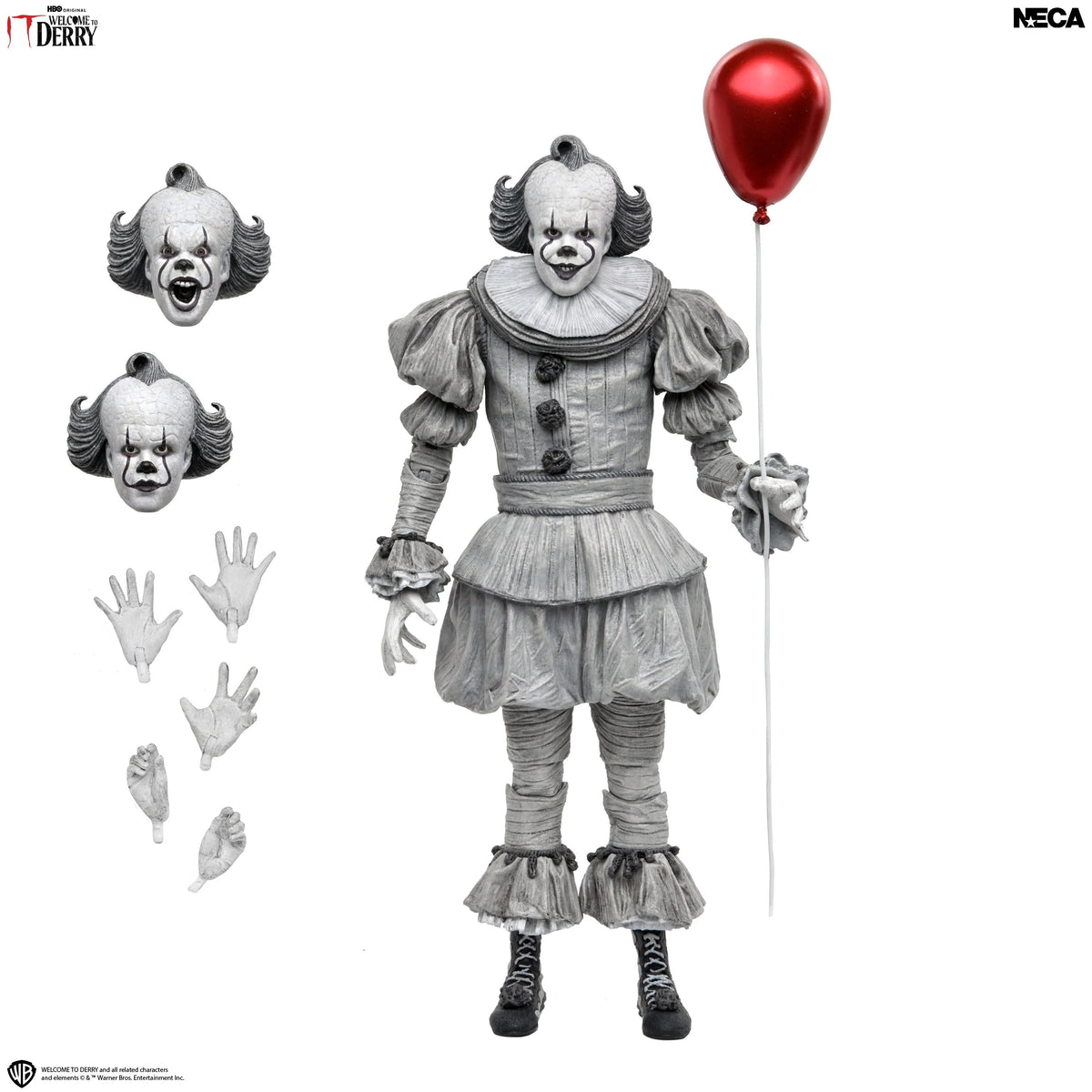 NECA Welcome to Derry Ultimate Black and White Pennywise