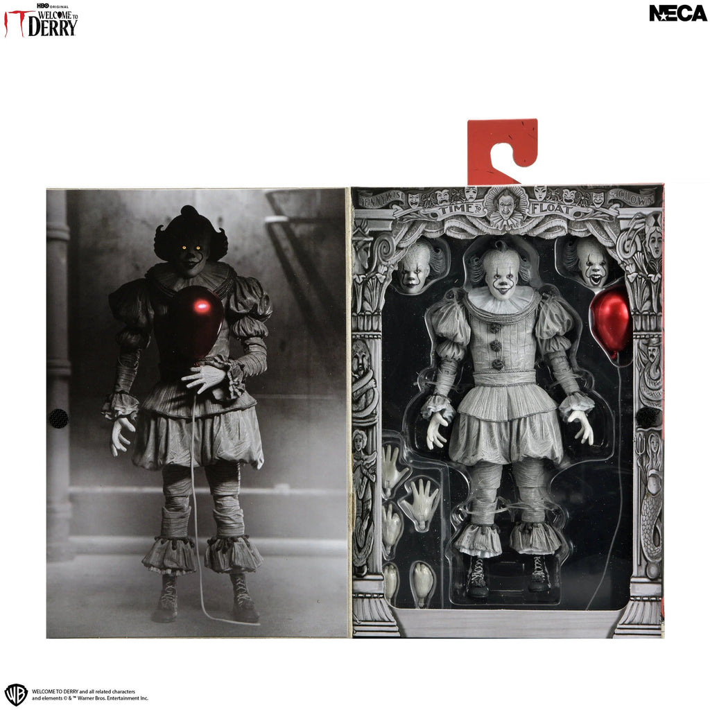 NECA Welcome to Derry Ultimate Black and White Pennywise