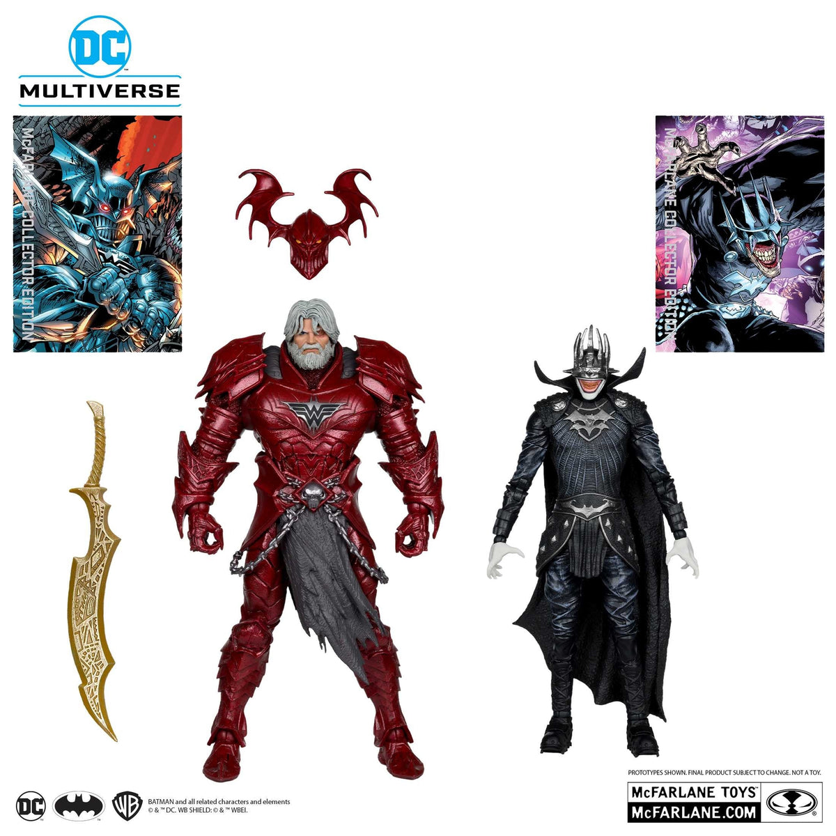 DC Multiverse Collector Edition The Merciless & Batman Who Laughs (Knight Armor) Action Figure 2-Pack
