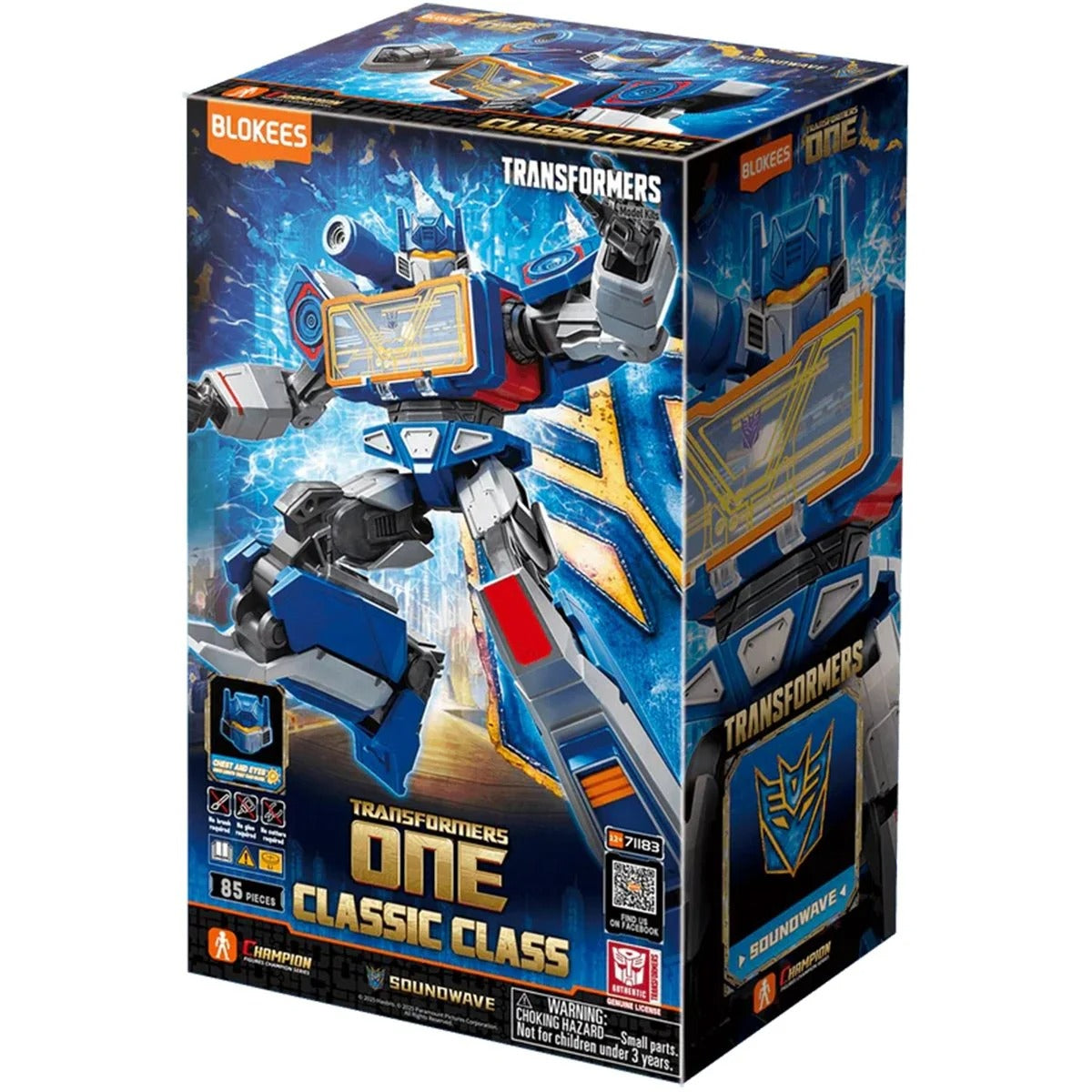 Blokees Transformers Classic Class 17 Soundwave (Transformers: One)