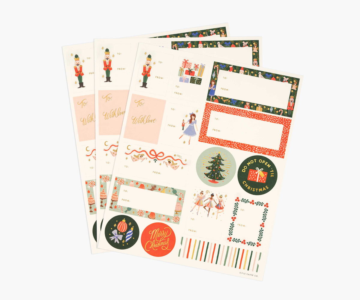 Holiday Gift Stickers - Nutcracker