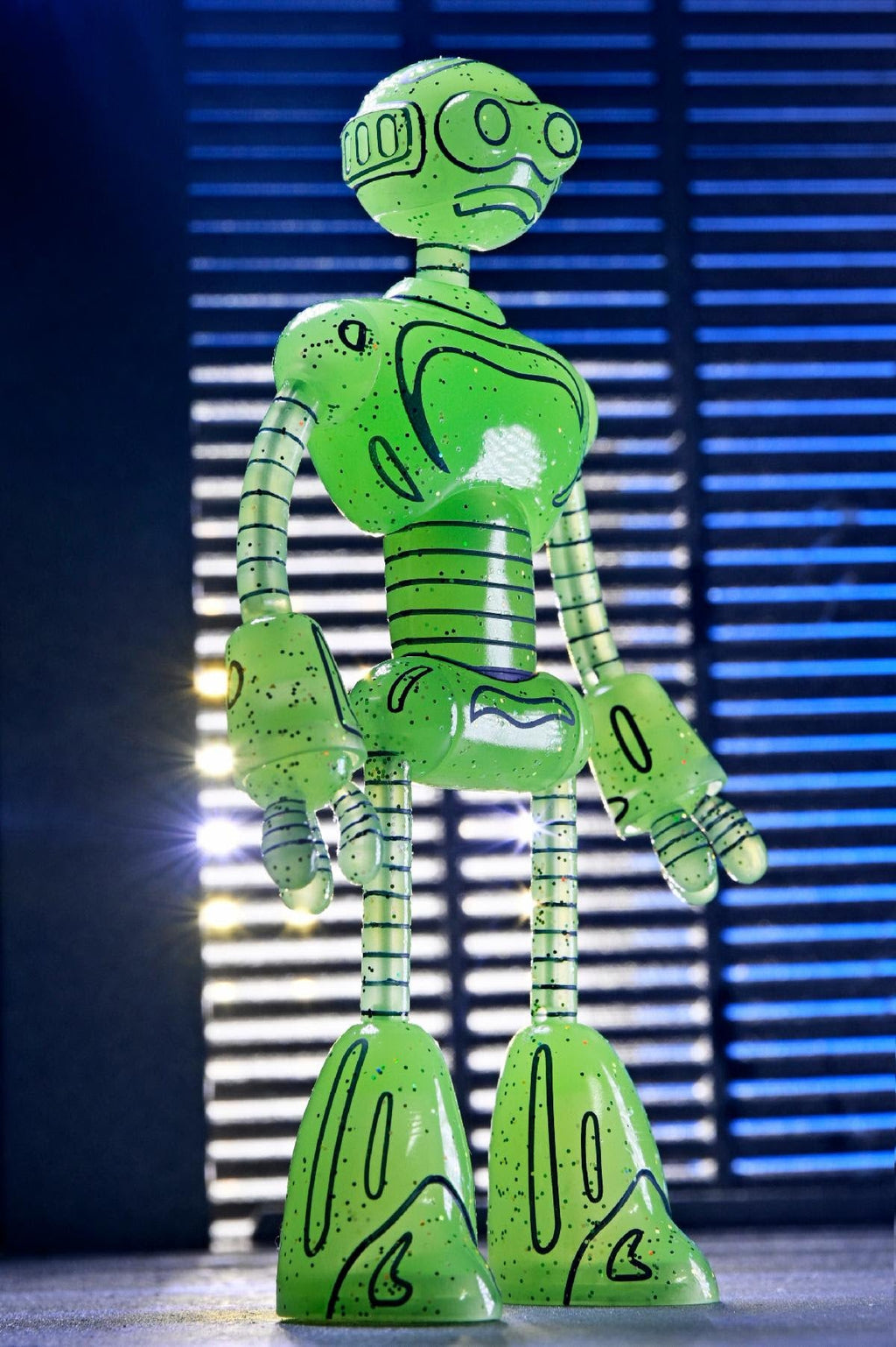 NECA Teenage Mutant Ninja Turtles Mirage Glow-In-The-Dark Transmat Fugitoid