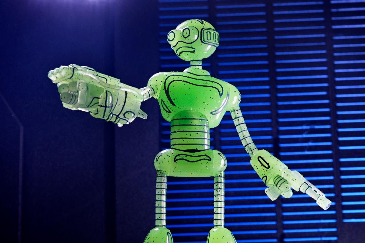 NECA Teenage Mutant Ninja Turtles Mirage Glow-In-The-Dark Transmat Fugitoid
