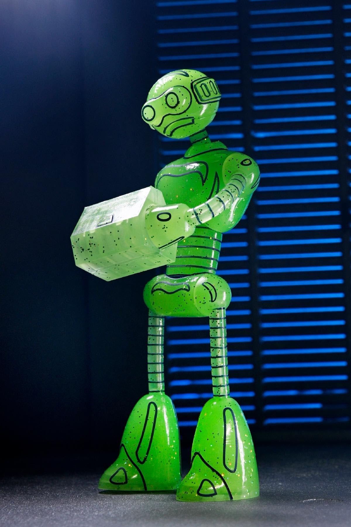 NECA Teenage Mutant Ninja Turtles Mirage Glow-In-The-Dark Transmat Fugitoid