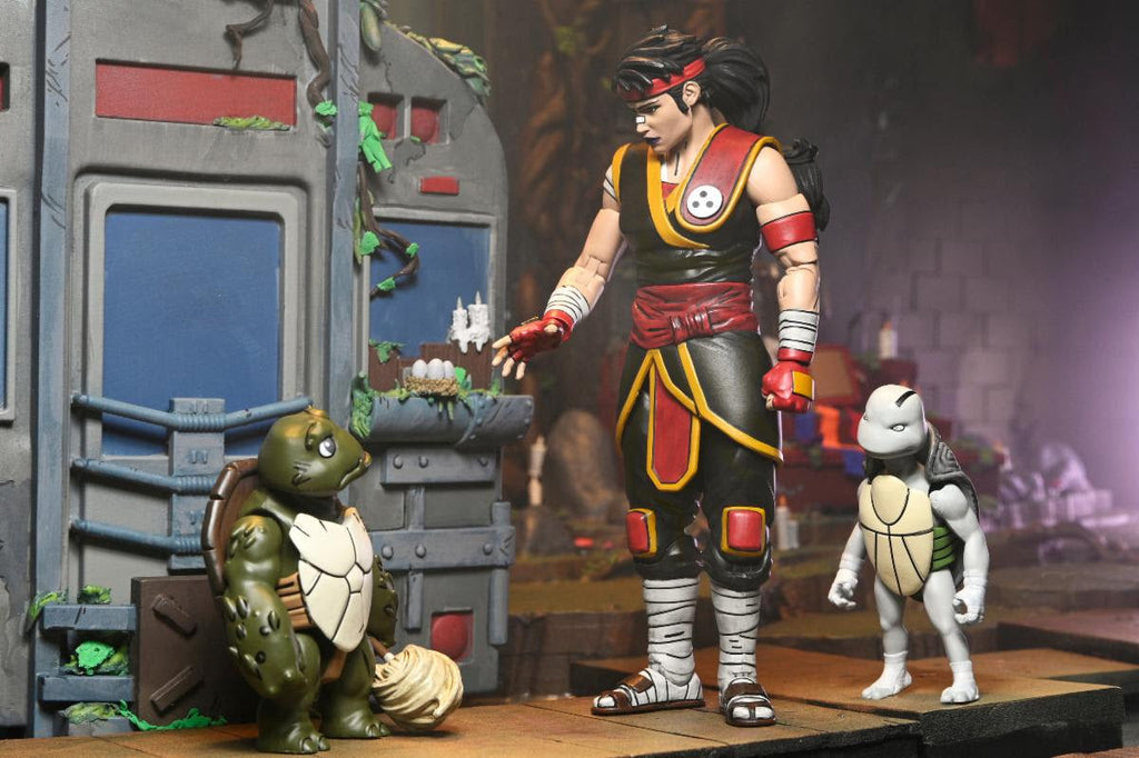 NECA Teenage Mutant Ninja Turtles Casey Marie with Baby Odyn & Uno (The Last Ronin- The Lost Years)