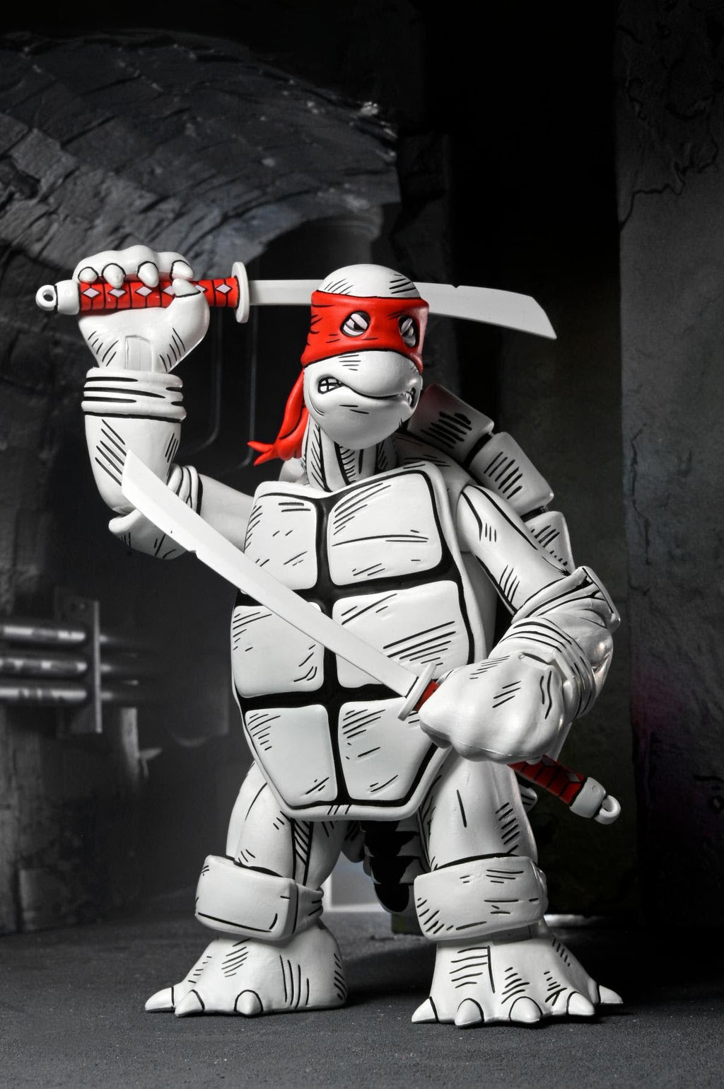 NECA Teenage Mutant Ninja Turtles Mirage Black & White First Turtles 2-Pack