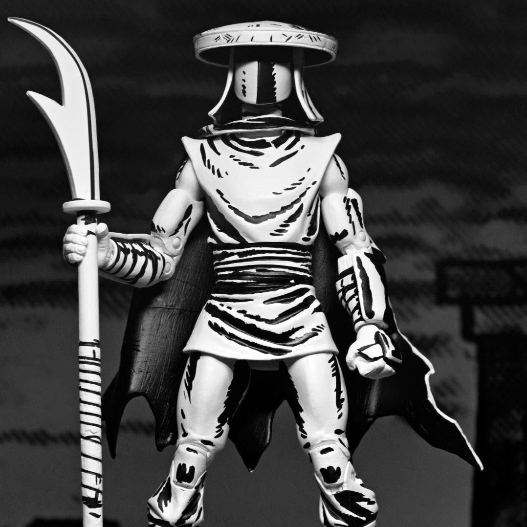 NECA Teenage Mutant Ninja Turtles Mirage Ultimate Black & White Elite Foot Ninja Guard