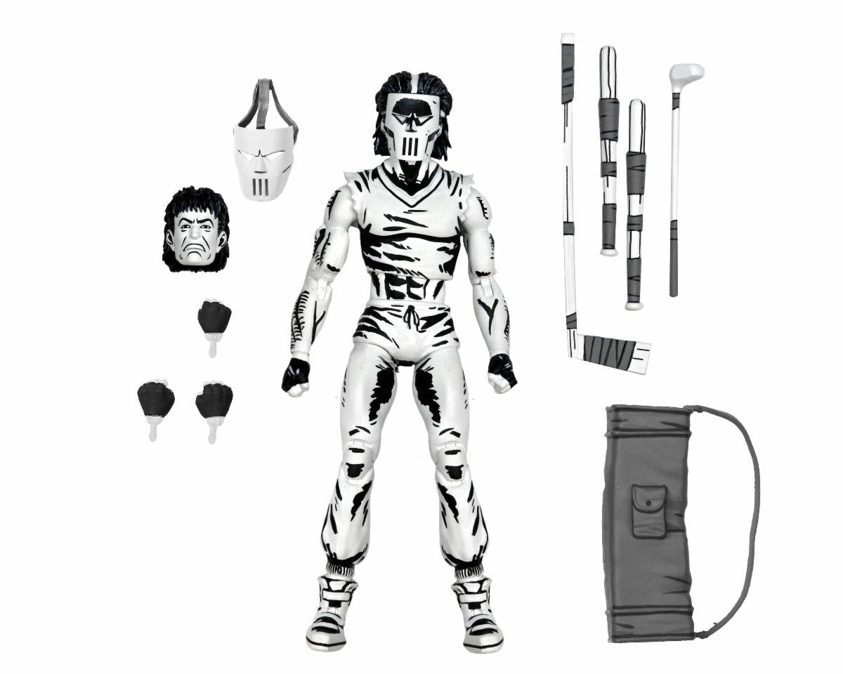 NECA Teenage Mutant Ninja Turtles Mirage Ultimate Black & White Casey Jones