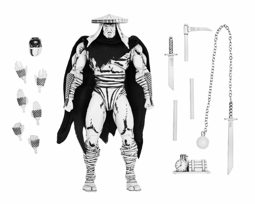 NECA Teenage Mutant Ninja Turtles Mirage Ultimate Black & White Foot Assassin