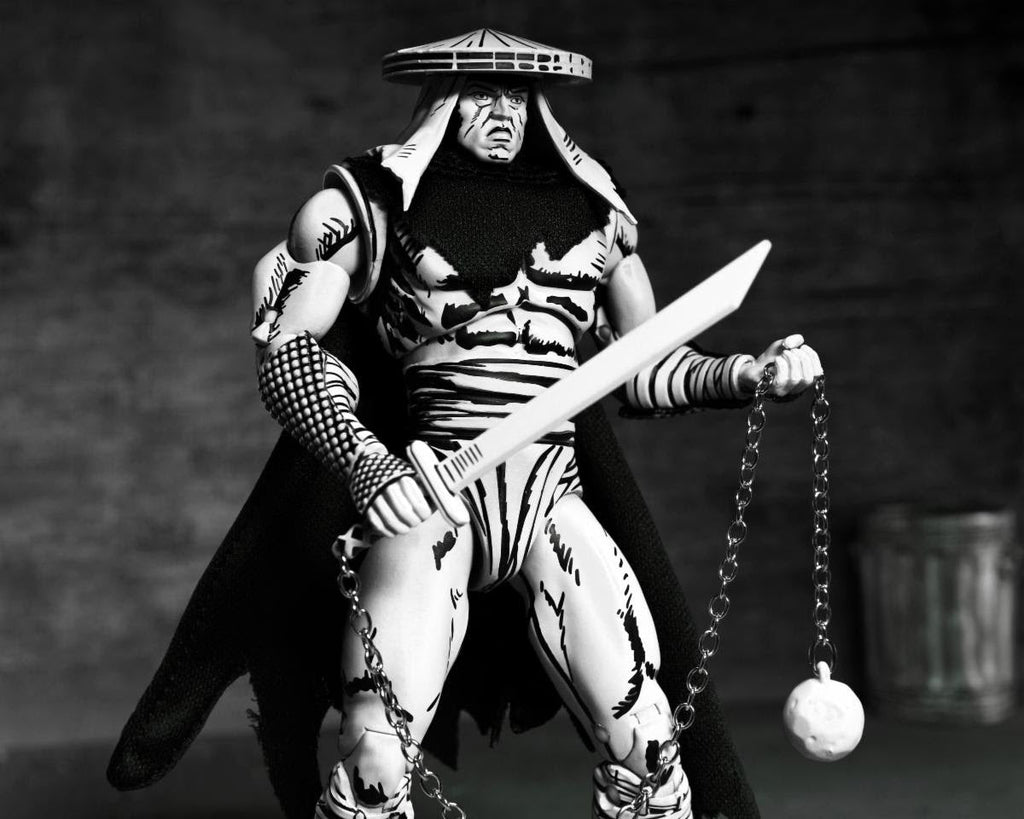 NECA Teenage Mutant Ninja Turtles Mirage Ultimate Black & White Foot Assassin