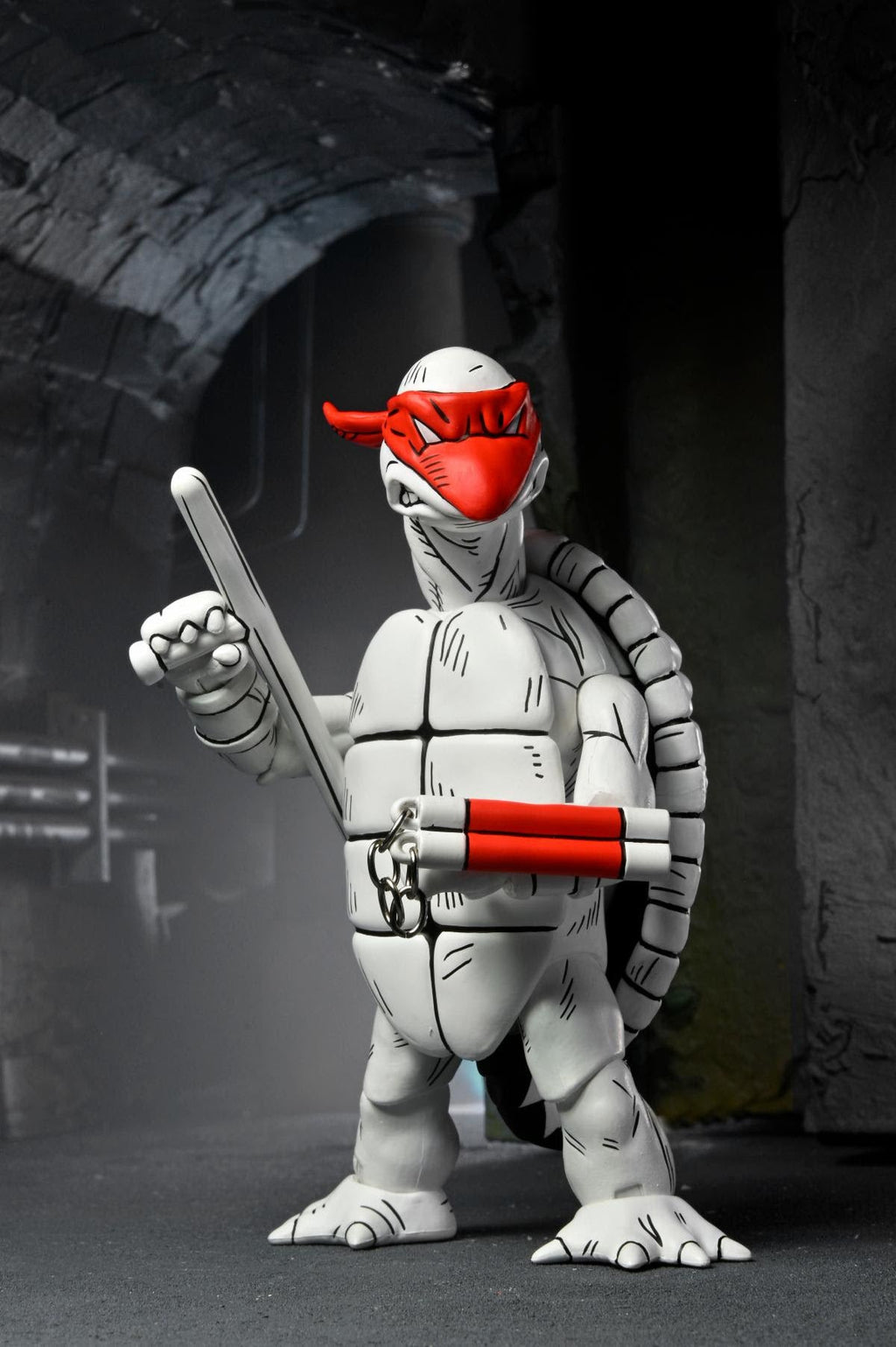 NECA Teenage Mutant Ninja Turtles Mirage Black & White First Turtles 2-Pack