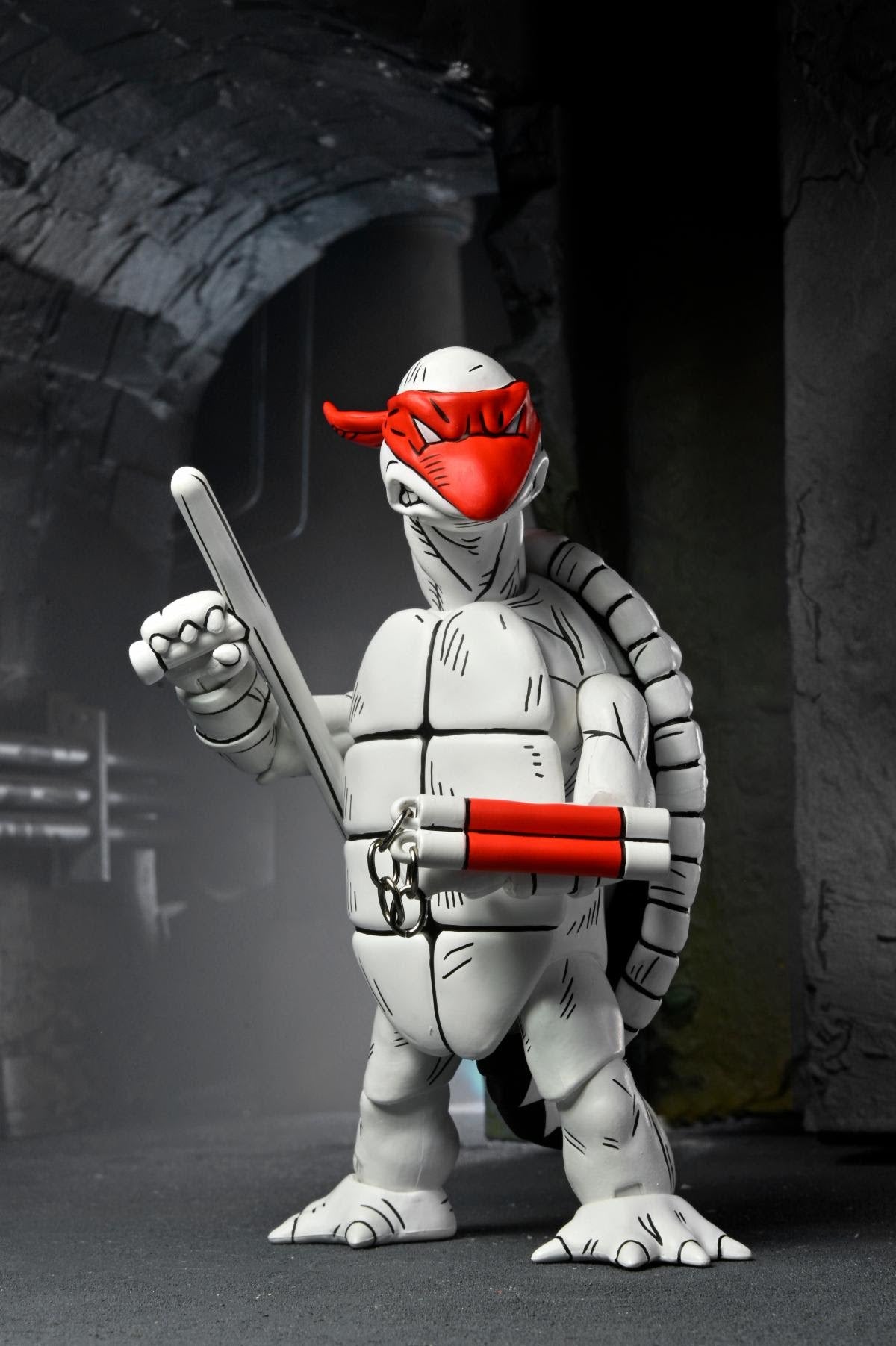 NECA Teenage Mutant Ninja Turtles Mirage Black & White First Turtles 2-Pack
