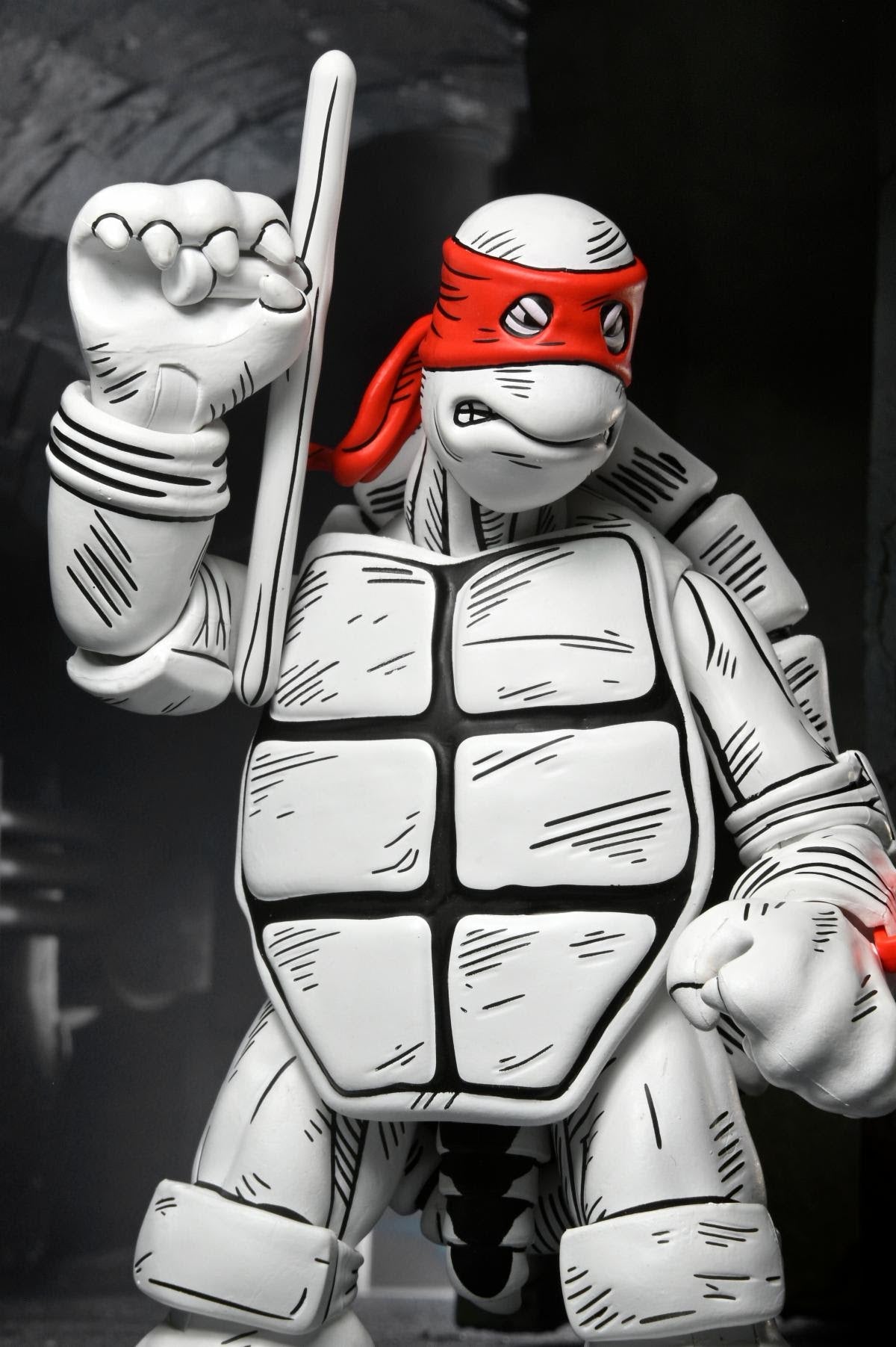 NECA Teenage Mutant Ninja Turtles Mirage Black & White First Turtles 2-Pack