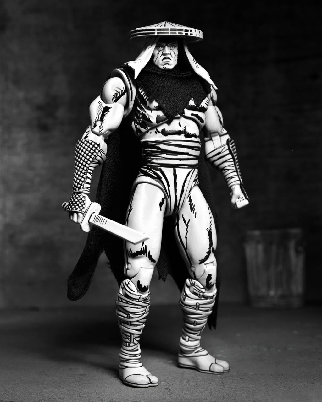 NECA Teenage Mutant Ninja Turtles Mirage Ultimate Black & White Foot Assassin