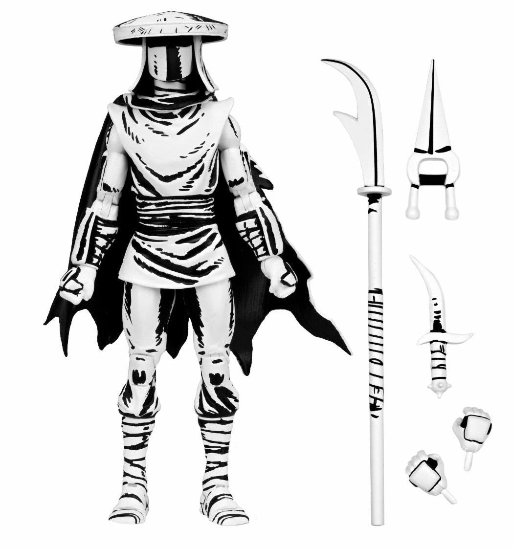 NECA Teenage Mutant Ninja Turtles Mirage Ultimate Black & White Elite Foot Ninja Guard