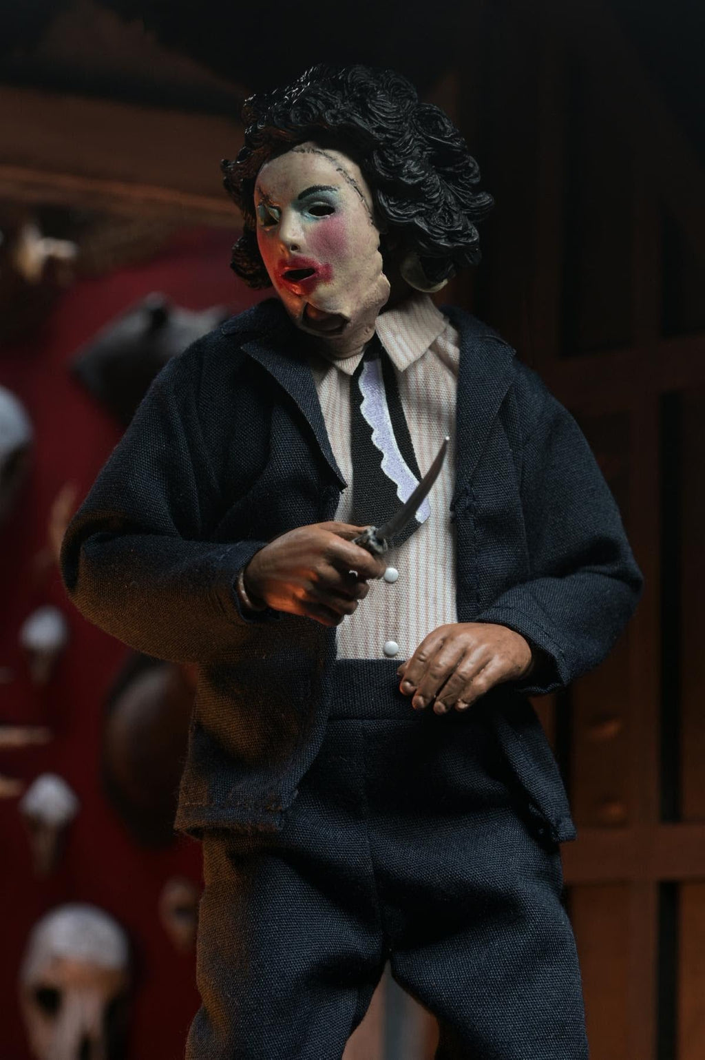 NECA Texas Chainsaw Massacre Leatherface with Pretty Woman Mask (8" Clothed Scale)