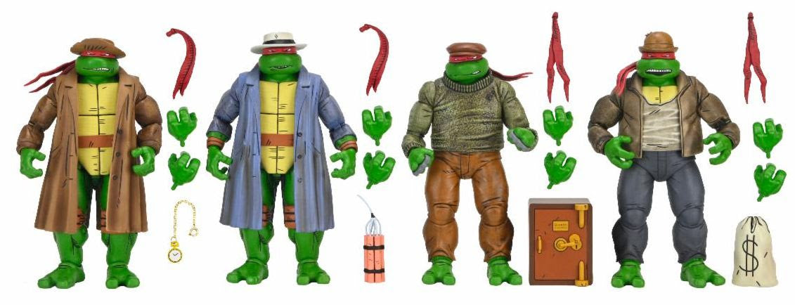 NECA Teenage Mutant Ninja Turtles Mirage Gangster Turtles 4-Pack