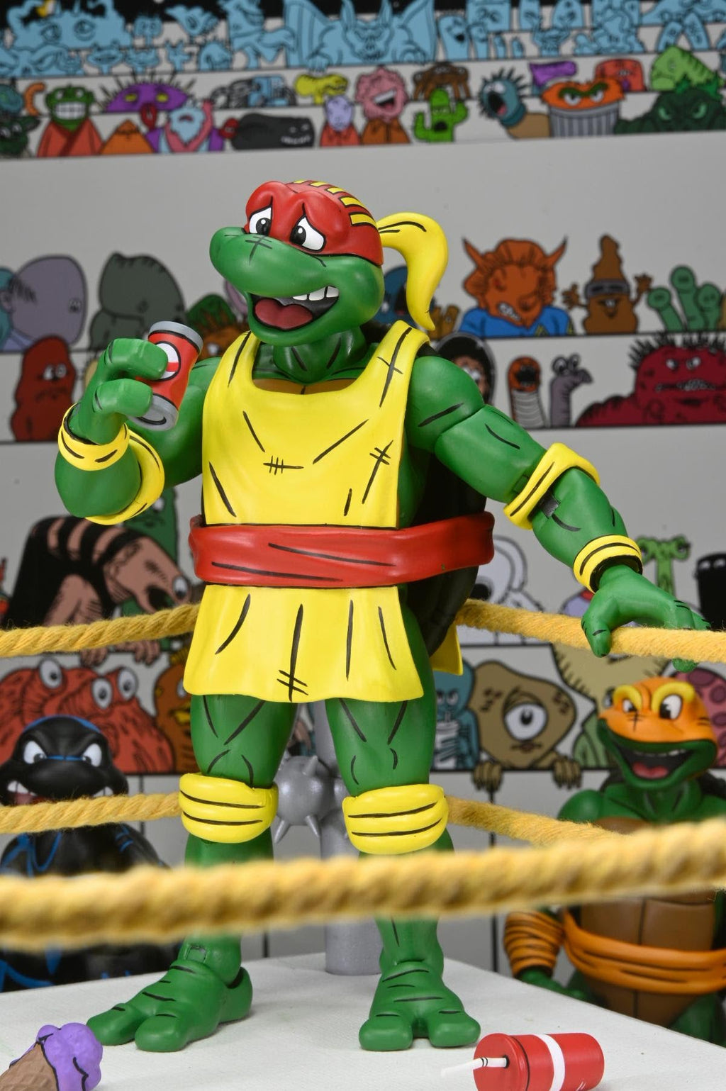 NECA Teenage Mutant Ninja Turtles Stump Wrestling Turtle 4-Pack (Archie Comics)