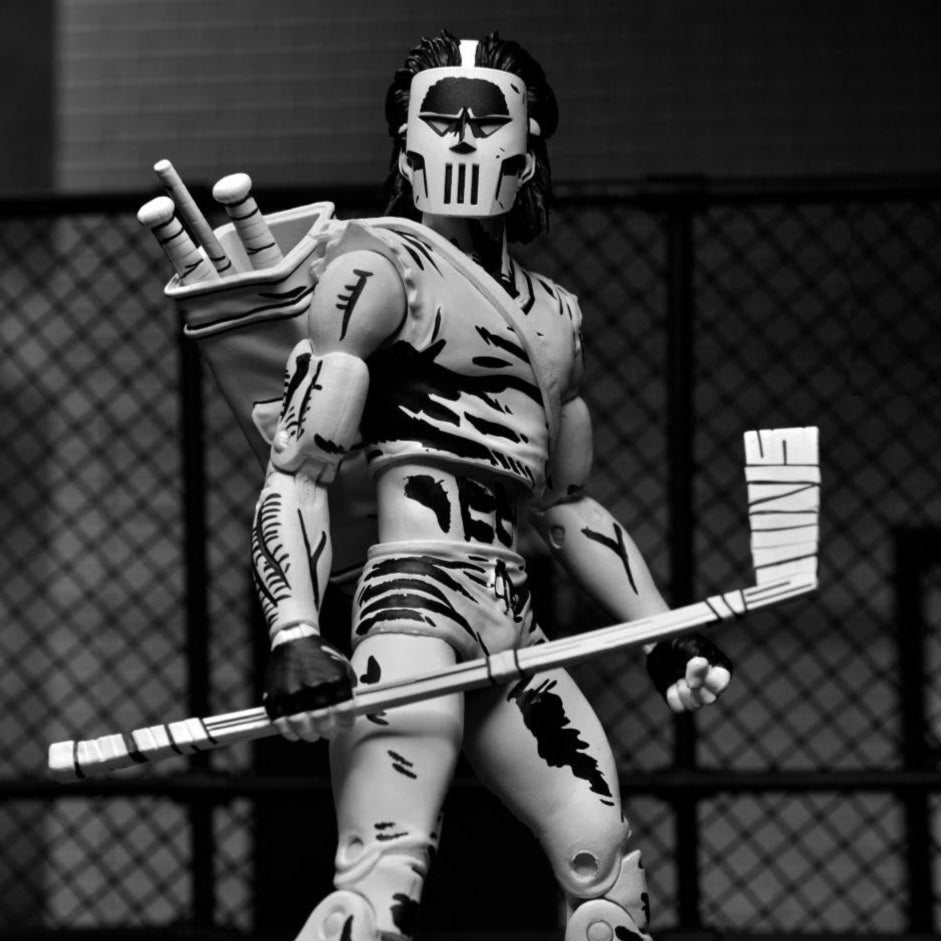 NECA Teenage Mutant Ninja Turtles Mirage Ultimate Black & White Casey Jones