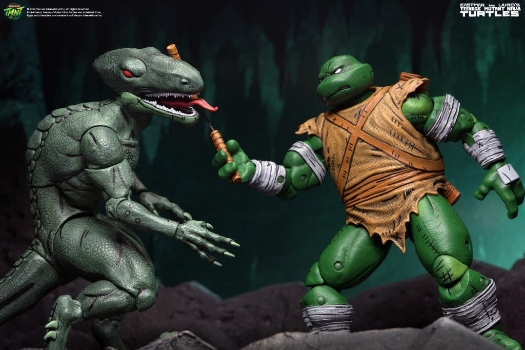 NECA Teenage Mutant Ninja Turtles Daimyo Orkai & Raptor 2-Pack (Mirage Comics)