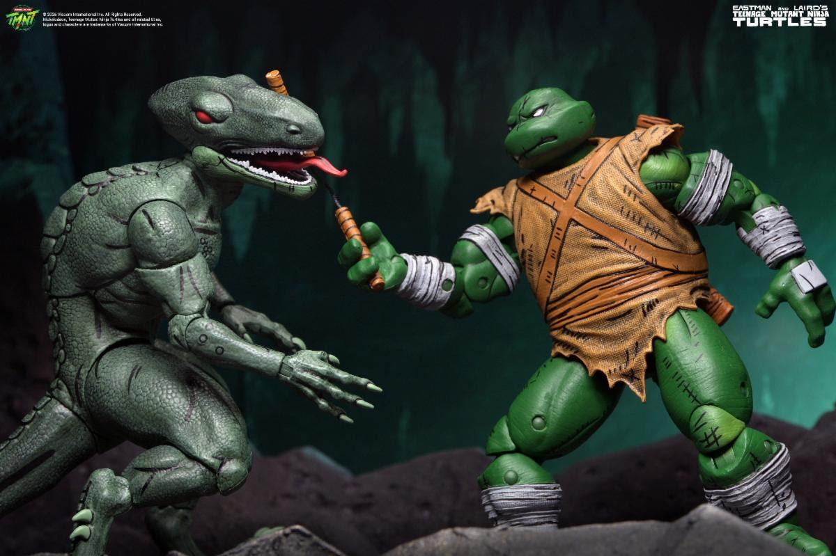 NECA Teenage Mutant Ninja Turtles Daimyo Orkai & Raptor 2-Pack (Mirage Comics)