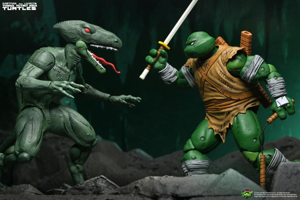 NECA Teenage Mutant Ninja Turtles Daimyo Orkai & Raptor 2-Pack (Mirage Comics)