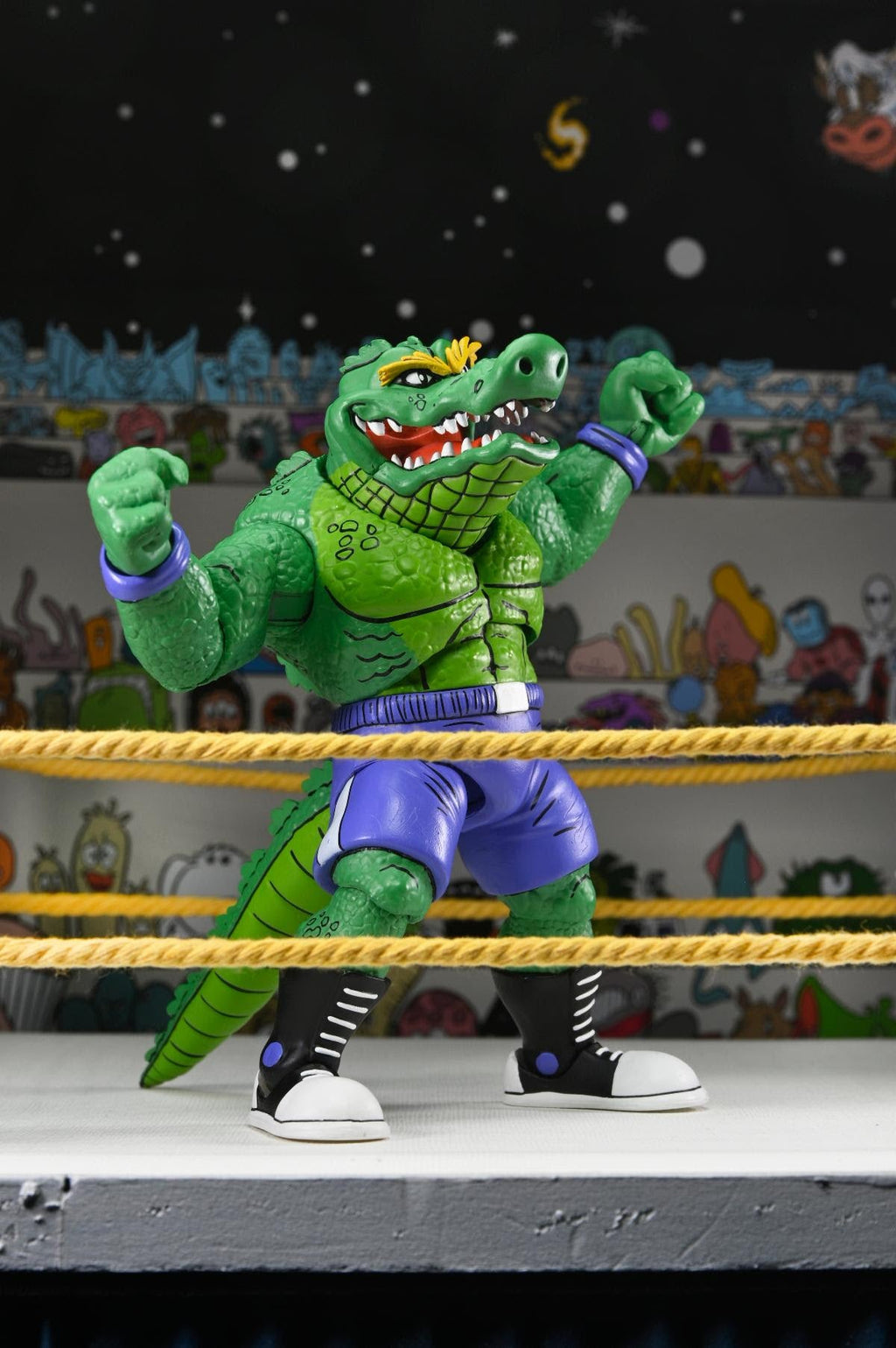 NECA Teenage Mutant Ninja Turtles Stump Wrestling Leatherhead (Archie Comics)