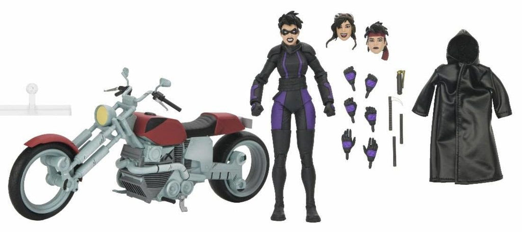 NECA Teenage Mutant Ninja Turtles Casey Marie with Motorcycle (The Last Ronin)