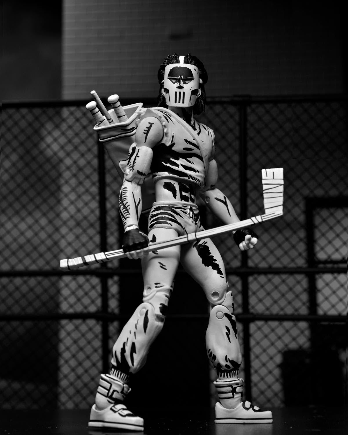 NECA Teenage Mutant Ninja Turtles Mirage Ultimate Black & White Casey Jones