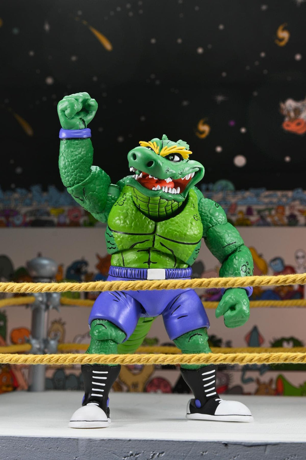 NECA Teenage Mutant Ninja Turtles Stump Wrestling Leatherhead (Archie Comics)
