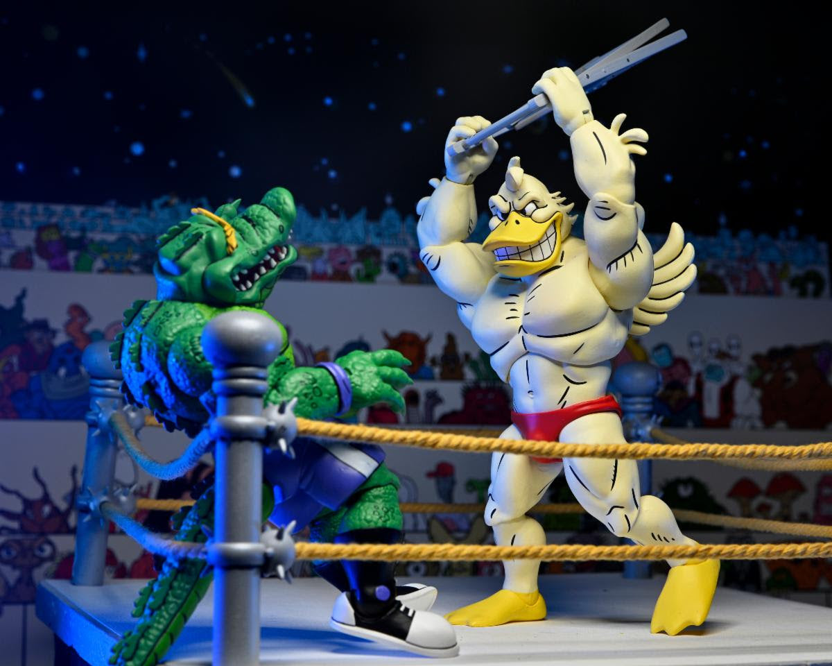 NECA Teenage Mutant Ninja Turtles Stump Wrestling Deluxe Ace Duck (Archie Comics)