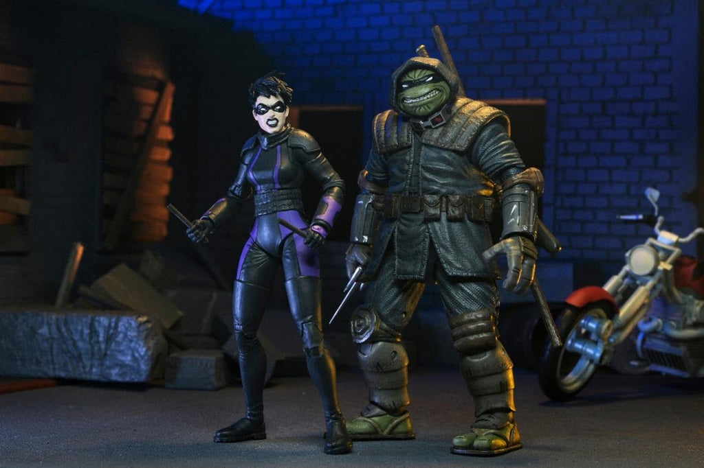 NECA Teenage Mutant Ninja Turtles Casey Marie with Motorcycle (The Last Ronin)