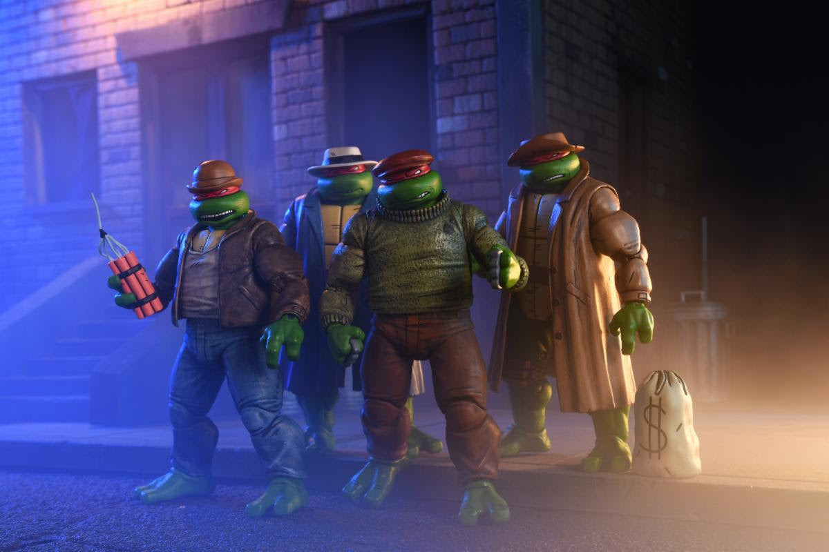 NECA Teenage Mutant Ninja Turtles Mirage Gangster Turtles 4-Pack