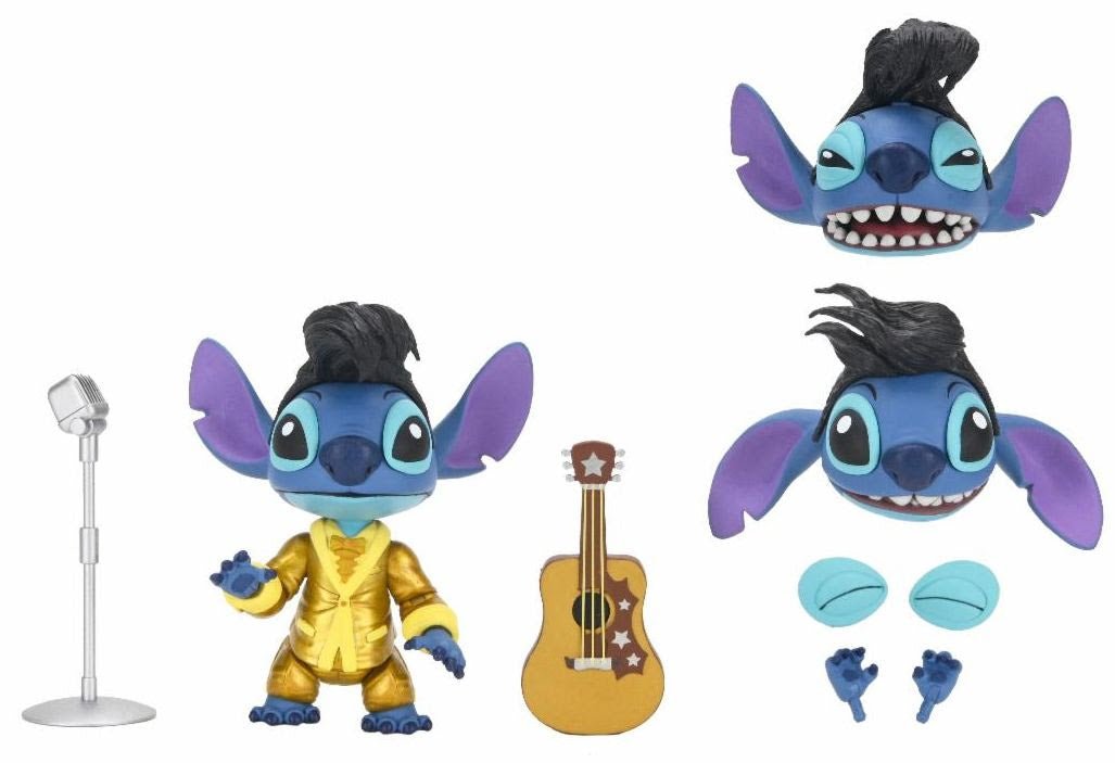 NECA Disney: Lilo & Stitch Ultimate Gold Suit Elvis Stitch