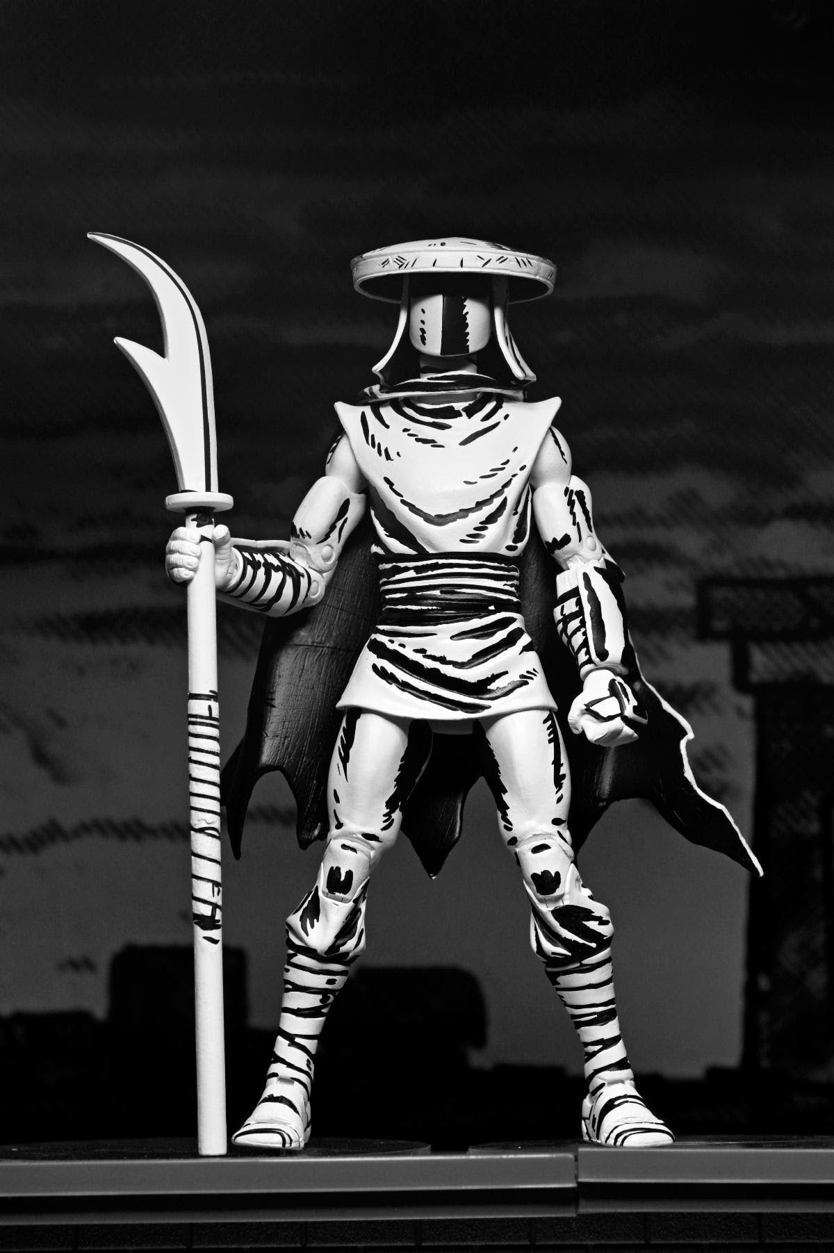 NECA Teenage Mutant Ninja Turtles Mirage Ultimate Black & White Elite Foot Ninja Guard