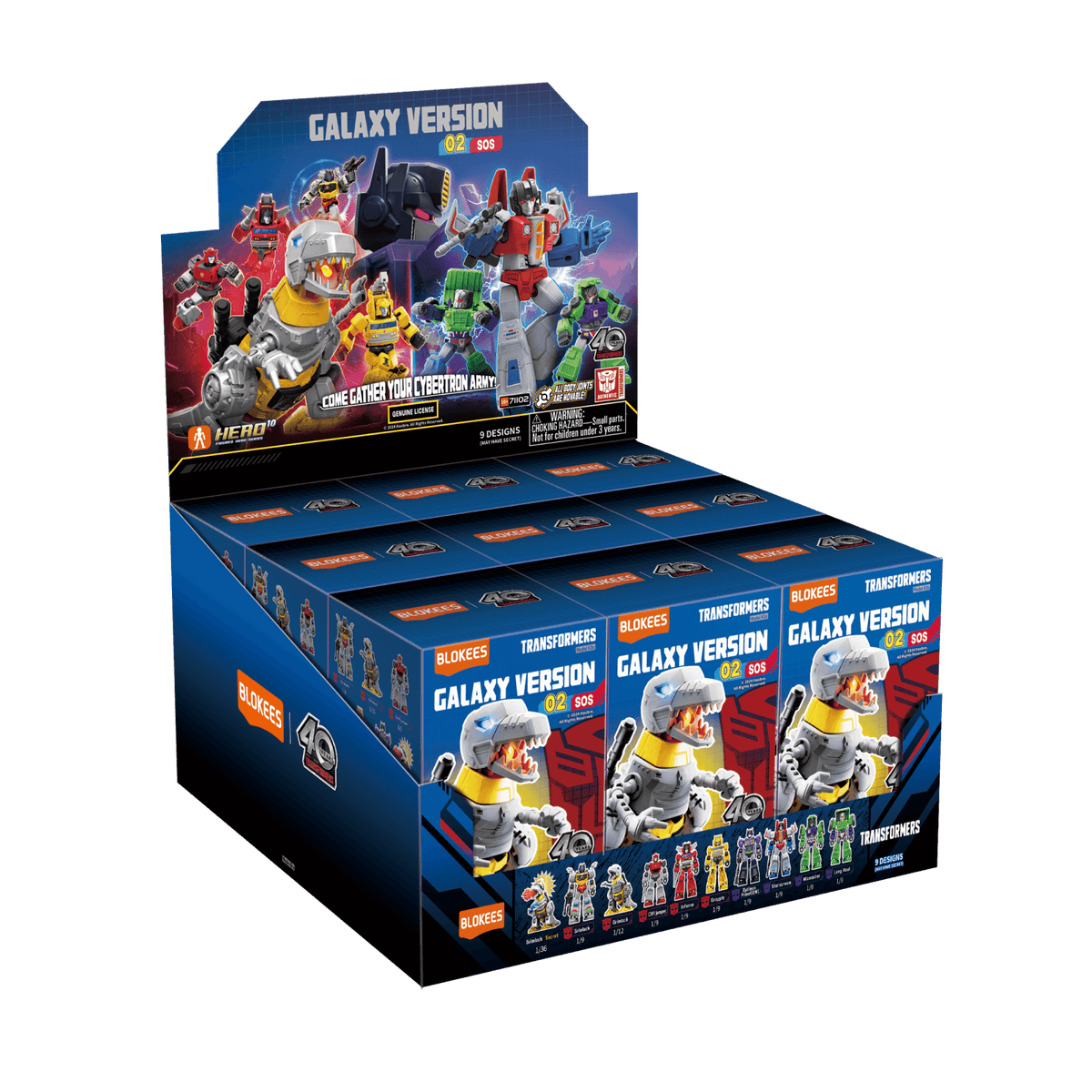 Blokees Transformers Galaxy 02: SOS Complete Set (Box of 9 Individually Boxed)